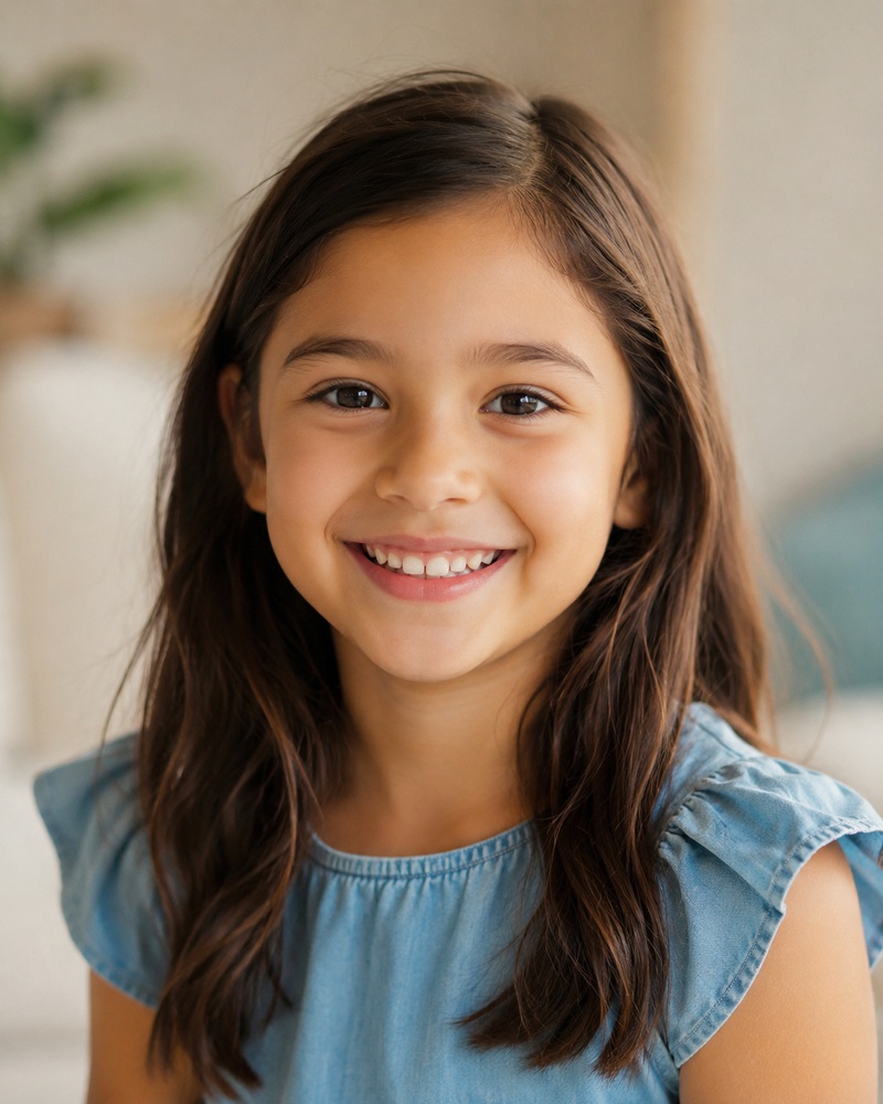 Smiling child representing All About Speech Therapy